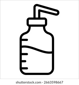 Wash Bottle Icon Element For Design