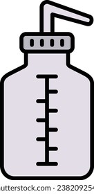 Wash Bottle vector icon. Can be used for printing, mobile and web applications.