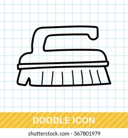 wash brush doodle