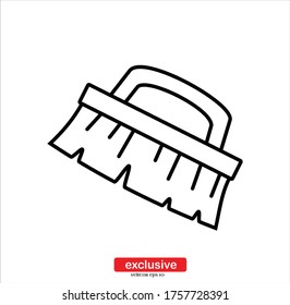 Wash Brush Icon.Flat design style vector illustration for graphic and web design.