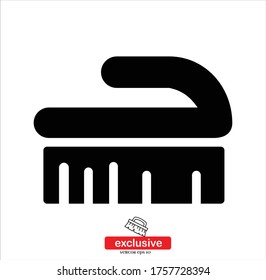Wash Brush Icon.Flat design style vector illustration for graphic and web design.