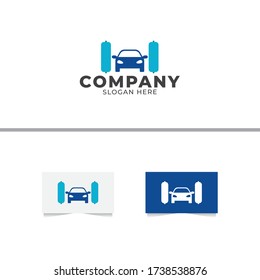 Plantilla de vectores de diseño de logotipos de coches de lavado
