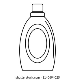 Wash clean bottle icon. Outline illustration of wash clean bottle vector icon for web design isolated on white background