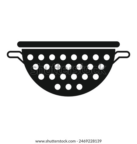 Wash colander tool icon simple vector. Sieve equipment. Prepare drain