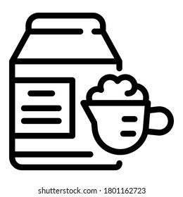 Wash detergent icon. Outline wash detergent vector icon for web design isolated on white background