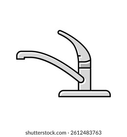 wash faucet water color icon vector. wash faucet water sign. isolated symbol illustration