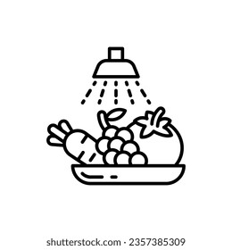 Wash Foods icon in vector. Illustration