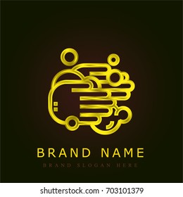 Wash golden metallic logo