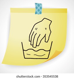 wash hand doodle