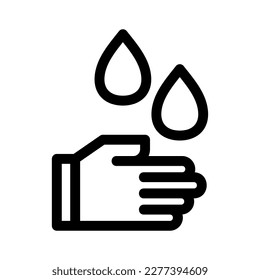 wash hand icon or logo isolated sign symbol vector illustration - high quality black style vector icons
