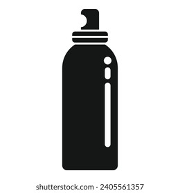 Wasch Hand malen Symbol einfache Vektorgrafik. Sprühflasche. Sauberer Dosennebel