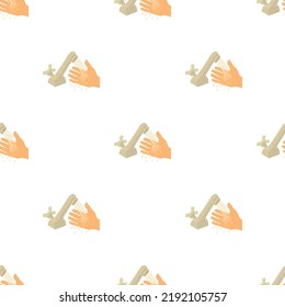 Wash hand pattern seamless background texture repeat wallpaper geometric vector