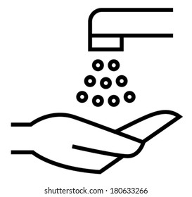 Wash hands icon