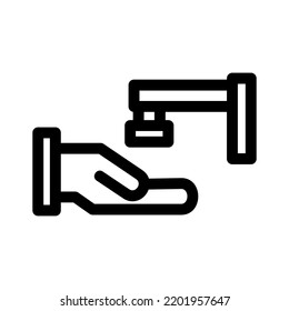 icono de las manos de lavado o logotipo símbolo de señalización aislado ilustración vectorial de alta calidad estilo negro iconos vectoriales
