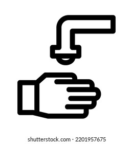 wash hands icon or logo isolated sign symbol vector illustration - high quality black style vector icons
