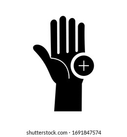 Wash hands icon vector, filled flat sign, solid pictogram isolated on white. Hygiene symbol, logo illustration. Pixel perfect