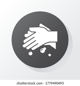wash hands icon. Vector illustration EPS 10.