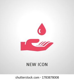 wash hands icon. Vector illustration EPS 10.