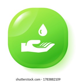 wash hands icon. Vector illustration EPS 10.