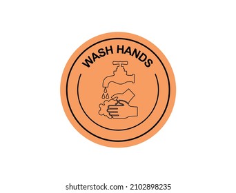 wash hands icon vector illustration