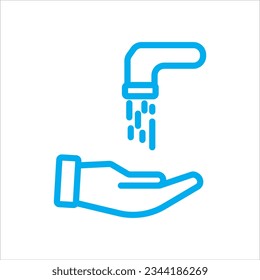 wash hands icon vector illustration symbol