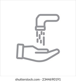 wash hands icon vector illustration symbol