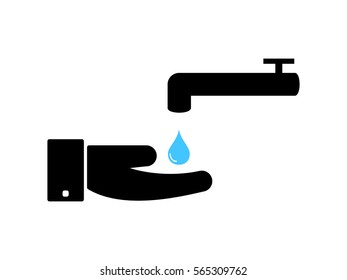 wash hands, icon, vector illustration eps10