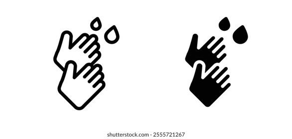 Wash hands icons for web ui designs