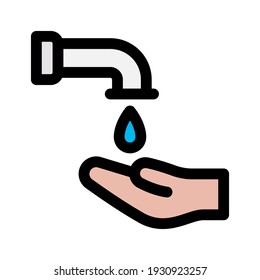 wash hands ramadan icon, vector islamic collection