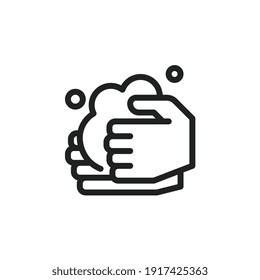 Wash Hands solid colour icon for business website,apps, and many more