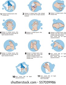 Wash hands step by step