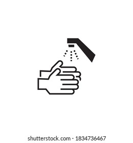 wash hands vector icon design template