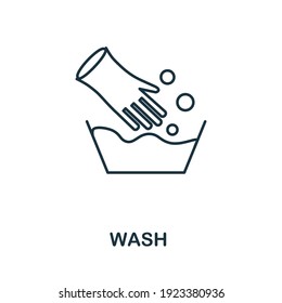 Wash icon. Simple element from personal hygiene collection. Creative Wash icon for web design, templates, infographics and more