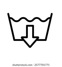  wash icon vector  washing instruction symbol