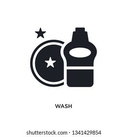 wash isolated icon. simple element illustration from cleaning concept icons. wash editable logo sign symbol design on white background. can be use for web and mobile