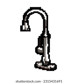wash kitchen faucet game pixel art retro vector. bit wash kitchen faucet. old vintage illustration