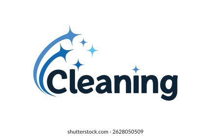 Lavagem, lavandaria, empresa de limpeza logotipo empresarial abstrato. Espumante estrela, Housekeeping, brilho, mais limpo Logo Design modelo vetor