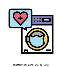 wash laundry homecare service color icon vector. wash laundry homecare service sign. isolated symbol illustration