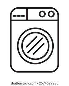 wash machine appliance icon isolated