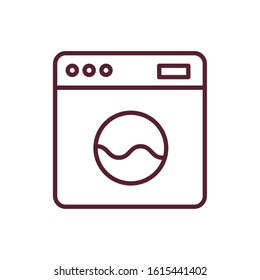 wash machine appliance isolated icon vector illustration design