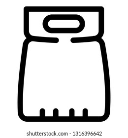 Wash machine detergent icon. Outline wash machine detergent vector icon for web design isolated on white background