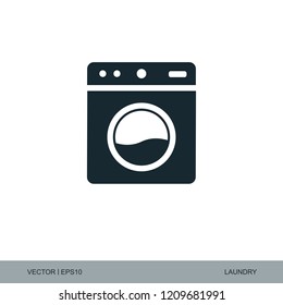 wash machine icon laundry icon vector logo element