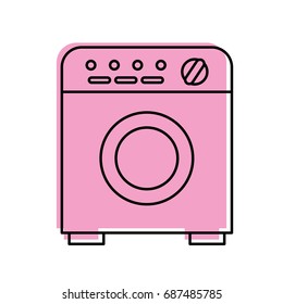 wash machine isolated icon