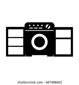 wash machine isolated icon