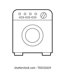 wash machine isolated icon