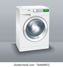 Wash Machine. Realistic image
