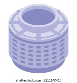 Wash Machine Repair Box Icon Isometric Vector. Broken Appliance. Washing Home