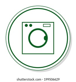 wash machine vector icon