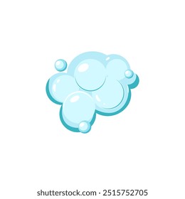 wash shampoo foam cartoon. rinse scalp, conditioner suds, moisture volume wash shampoo foam sign. isolated symbol vector illustration