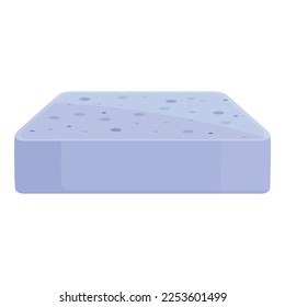 Wash sponge icon cartoon vector. Bottle product. Plastic label